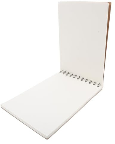 JECOMPRIS Kraft Notizbuch Spiralbindung A5 mit Braunem Papier Portable Design und Einfaches Umblättern für Abschlussfeier und Schulanfang Party als Zeichenbuch und Kleine Notizbücher