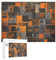 Holzpuzzle für Erwachsene, quadratisches Muster, Orange, 520 Teile, schwierige, herausfordernde Puzzles, einzigartige Denksportaufgabe, Kunstwerk-Puzzle, einzigartige Form, fortschrittliche Puzzle,