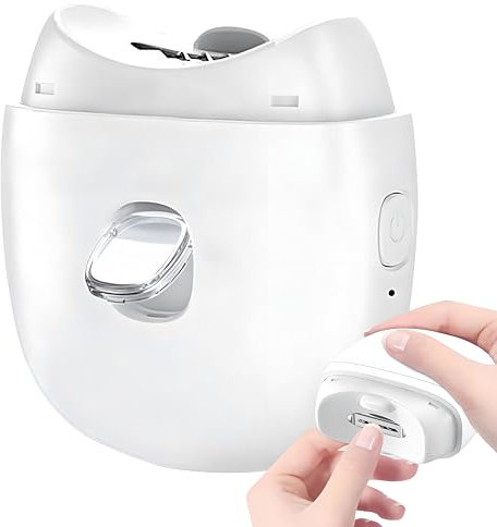 Electric Nail Clippers, 2 Speeds Baby Nail File Electric with Led Light, Rechargeable Baby Nail Trimmer for Kids, Adults and Elderly