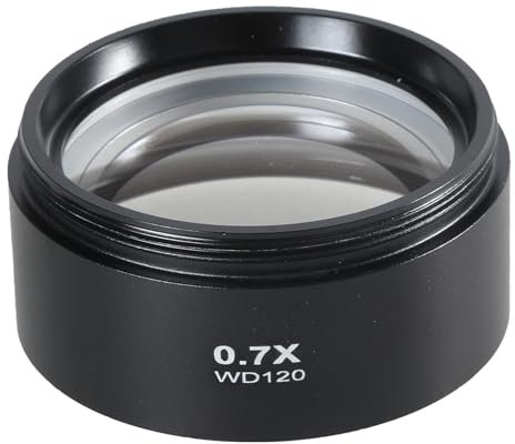 Barlow Glass Lens for Trinocular Stereo Microscope 0.5/0.7 Microscope Camera Lens Barlow Objective Lens