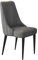 HBSSP Esszimmerstühle Aus Kunstleder Wasserdichter Leder-Beistellstuhl Mit Beinen Aus Kohlenstoffstahl Küchen-Wohnzimmer-Lounge-Thekenstühle(Dark Gray)