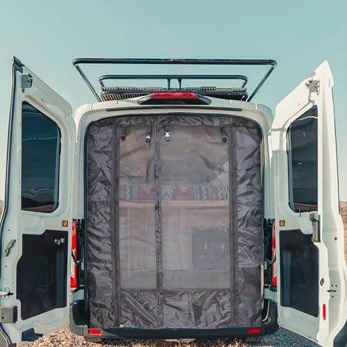 Zanzariera per Porta Scorrevole, Zanzariera Magnetica per Porta Laterale Del Furgone, Zanzariera con Guarnizione Sicurezza, Compatibile con Camper e Veicoli Grandi Dimensioni, Misura 133x180 cm