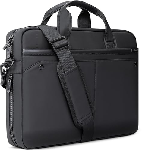 RAINYEAR Sacoche extensible pour ordinateur portable 15,6 pouces, Macbook Pro/Max 16 pouces, sac à bandoulière déperlant pour hommes, serviette résistante à la déchirure de grande capacité