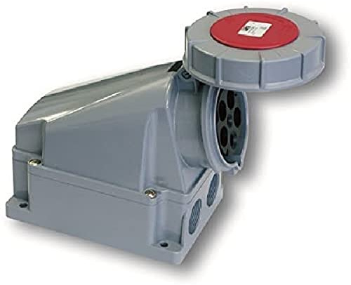 SIROX® CEE-Wanddose IP 67, 5-polig, 400 V, 6 h Stromstärke 63 A, Pilotkontakt ja