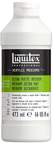 Liquitex 5616 Professional Ultra Medium für Acrylfarben,erhält die Opazität streckt die Farbe bis auf die doppelte Menge, Transparent matt, 473ml-Ultra, 473