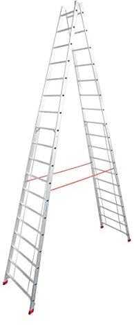 Krause 801753 Sprossen-Doppelleiter 2x18 Sprossen