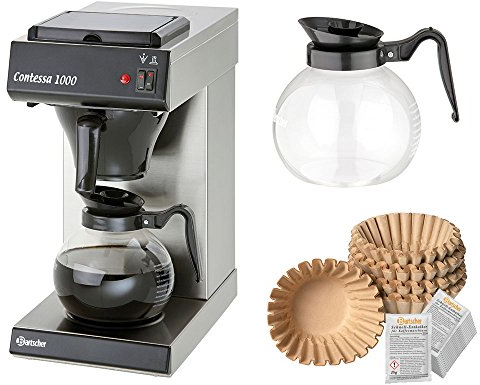 Kaffeemaschine Contessa 1000 + 500 Filter + 2. Kanne + Entkalker