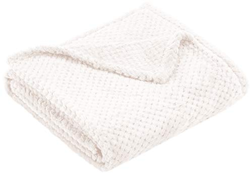 DecoKing Henry - Coperta in microfibra, Pile morbido, Tessuto, Crema (Cream), 70 x 150 cm