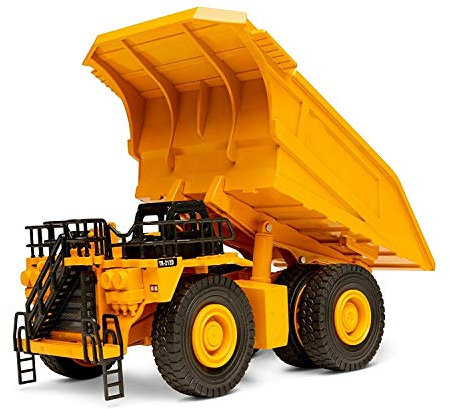 Top Race Diecast Muldenkipper für Kinder, hochwertiges Baustellenfahrzeug Modell aus Metalldruckguss im Maßstab 1:40, Kipper Spielzeug für Jungen und Mädchen
