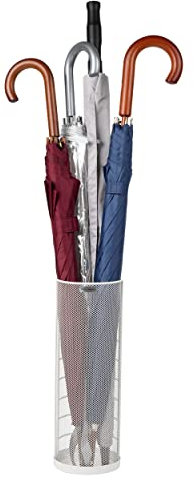 Mind Reader UMBHWIRE-WHT Mini Umbrella Stand Rack Holder, white
