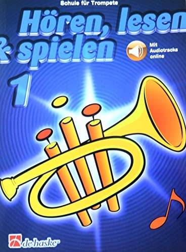 Hören, lesen & spielen - Schule für Trompete, mit Online-Audio- Trompetenschule Bläserschule Band 1 (ISBN: 9789043163125) + Praktisches Mikrofaser-Pflegetuch für Trompete