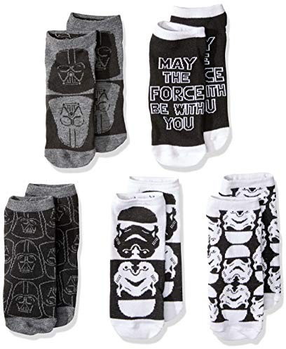 Star Wars Stormtrooper Darth Vader 5 Pack Low Cut Socks