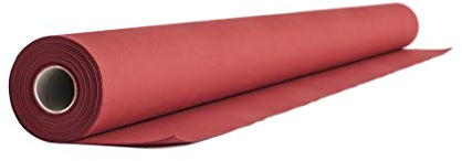 Airlaid 1 rouleau de nappe - 1,2 m x 24 m - Aspect tissu - Pour mariage, baptême, anniversaire, communion, restauration, hôtel, restauration - Qualité supérieure - Rouge