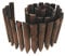 Worth K619A05 Kurzzaun aus gebranntem Holz, für den Außenbereich, flexible dekorative Bordüre, Baumzaun, Frühlingsgarten und Hofpflege, 20 cm H x 106 cm L