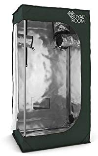 RoyalRoom® - Growzelt 60x40x120 cm - Indoor Gewächshaus - Starker Bezug, Waschbar, Lichtdicht - Rohrstärke 19 mm, Robuster Reißverschluss - Growbox, Grow Tent, Grow Zelt, Grow Box, Pflanzzelt C60S