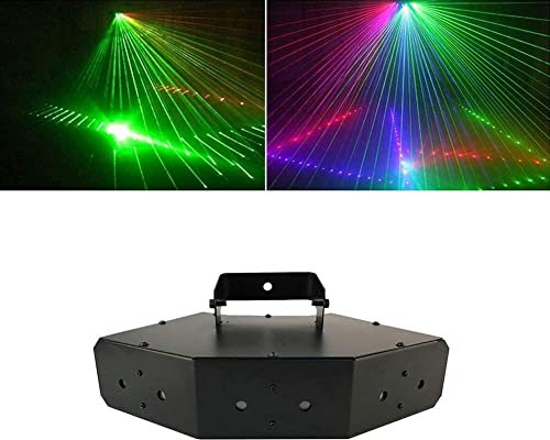OKUGAIYA Projecteur de fête sur scène 6 canaux LED Disco Lights DJ Disco Lights éclairage de scène activé par Le Son 50W RGBW DMX 512 avec télécommande
