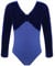 JEATHA Kinder Mädchen Samt Ballettanzug Langarm Turnanzug Ballett Trikot Ballettkleidung Baumwolle Langarmshirts Strampler Gymnastikanzug Fitness Yoga Sport Outfits Dunkelblau 98-104