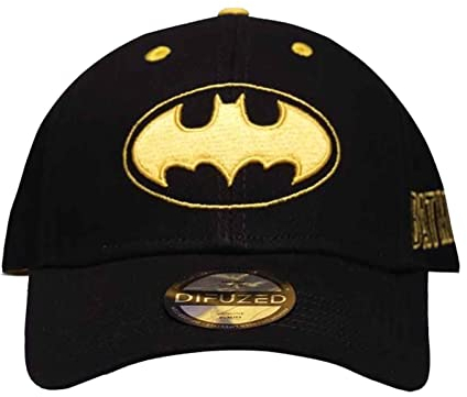 Batman Logo Männer Cap schwarz 100% Baumwolle DC Comics, Fan-Merch, Filme, Superhelden