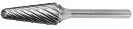 Dormer P62112.7X6.0 Serie P621 Hartmetall-Drehfräser, Kugelkegel, hell, 10,00 mm x 65 mm