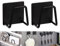Guanyj Porte-éponge Autocollant 2 Pièces Porte-éponge de Cuisine Porte-éponge en Acier Inoxydable Support pour Éponge Rangement Cuisine Rangement de la Cuisine Et la Salle de Bain