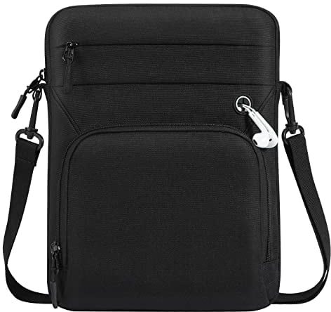Dadanism Housse Sac pour Tablette 9-11 Pouces, avec Bandoulière pour iPad 10é Gén 10,9, iPad (A16) 11, iPad Air/Pro 11, iPad 9/8/7é Gén 10,2, iPad Air 5/4,Galaxy Tab A9+ Plus 11/S9 FE, Noir