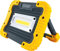 SCHWAIGER WLED90 513 Baustellenstrahler Werkstatt-Licht Arbeitsleuchte Baustrahler COB LED 20W 1000Lm IP44 robust Stoss-Schutz Aufsteller 120°-Abstrahlwinkel Akku