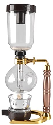 ADITAM Coffee Siphon Tabletop Siphon (Siphon) Kaffeemaschine Glas Maker 5-Cup (480ml) (Color : B, Size : 16.5 * 40cm) Double The Comfort
