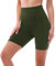 SINOPHANT Radlerhose Damen Kurz High Waist Shorts Leggings für Sommer Fitness Sport Yoga(S-M,1 Armee grün)