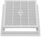 Caditoia griglia chiusino coperchio grigliato 20x20 con telaio PP plastica pvc anti UV maglia antitacco grigio Super Made in Italy