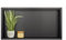 BALNEO WALL-BOX ONE Nicchia Doccia in Acciaio Inox Nero 60x30x10cm, Nicchia Doccia a Parete Nera, Impermeabile, Installazione Flessibile, Nicchia per Utensili da Bagno, Senza Piastrelle