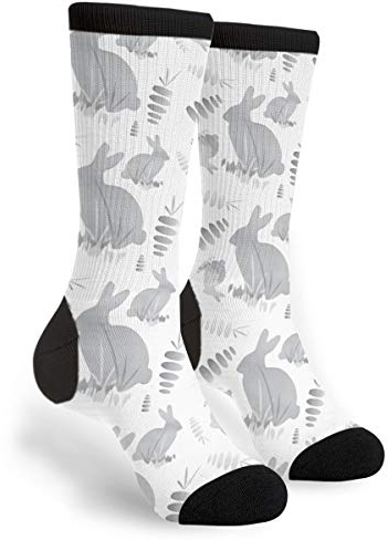 934 Unisex Arbeitssocken Osterhasen-Kaninchen-Tier Haussocken Komfort Sneakersocken Weich Für Everyday Yoga Trekking 40Cm