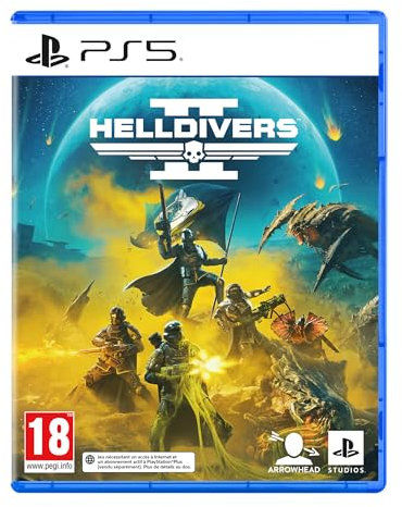 Helldivers II PS5, Jeu de Tir en Ligne, Édition Standard, Version Physique avec CD, En Français, 1 à 4 joueurs, PEGI 18, Pour PlayStation 5