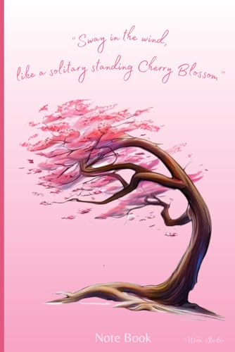 Note Book: Pink cherry blossom colorful notebook