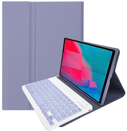 leleyo Étui Clavier pour Tablette Lenovo Tab M10 Plus 10,3 Pouces FHD (TB-X606F/TB-X606X) / K10 (TB-X6C6), Coque Intelligente avec Clavier Bluetooth sans Fil Amovible magnétique QWERTY, Violet