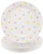 HNH Platos de Papel Lunares multicolores 24 piezas 18cm Platos de Postres de papel Desechables para Fiesta