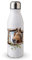 MAXIKIWI Einwandige Wasserflasche mit Schraubverschluss, nicht isoliert, leichtes Aluminium, BPA-frei, auslaufsicher, lustiges Pferd vor dem Fenster, 500 ml