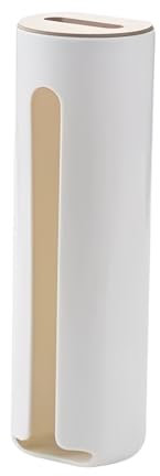 Organizzatore di Trucchi Cotone, Contenitore di Trucco Cotone da Parete con Coperchio Legno, Porta Dispenser Dischetti Cotone Facile da Estrarre, Adatto per Riporre il Bagno