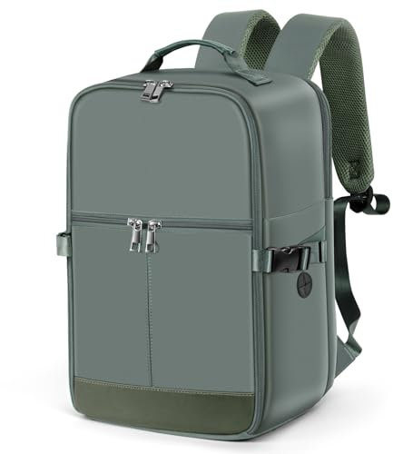 Ltemziiy Cabin Bags 40×20×25 for Ryanair Underseat Carry-ons Travel Backpack Hand Luggage Bag Cabin Flight Rucksack Casual Daypack School Office Backpack Fit 14 Inch Laptop-Light Green