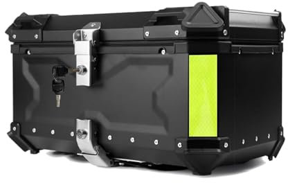 Bauletto per Moto da 36L 45L 55L 65L 80L 100L,impermeabile bauletto alluminio, box bagagli per moto con serratura di sicurezza bauletto scooter, Bauletto per Moto Impermeabile, Accessori per Moto