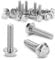 TXXATX 20 Pcs M6 Bolt M6x25mm Bolt 304 Stainless Steel Bolts Hex Screws Flanged Hex Head Bolts Anti-Loosening for DIY Machine Tools Households Furniture Assembly