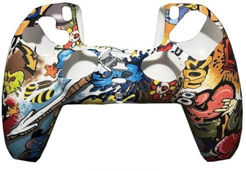 Silikon Schutzhülle für PS4 PS5 Controller in 30 (Comic -5, PS4)