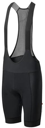 DANISH ENDURANCE Salopette da Ciclismo, Fondello con Imbottitura 3D in Camoscio, Pettorina e Pantaloncini, Quick Dry, Uomo Nero XXL