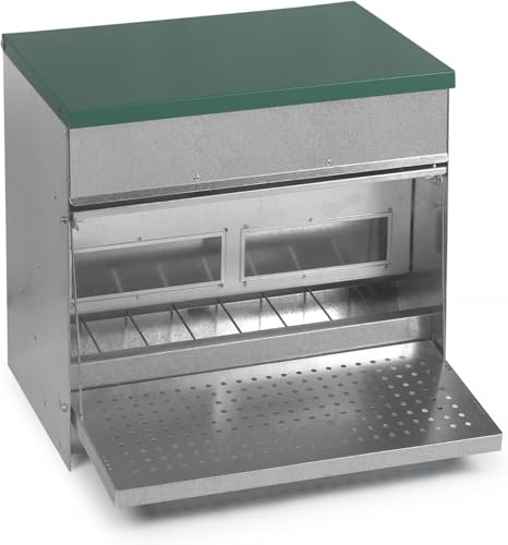 Agrarzone Futterautomat Hühner mit Trittplatte 20 kg Geflügel Automatisch | rattensicher, Futterspender, Futterverschwendung, Geflügel
