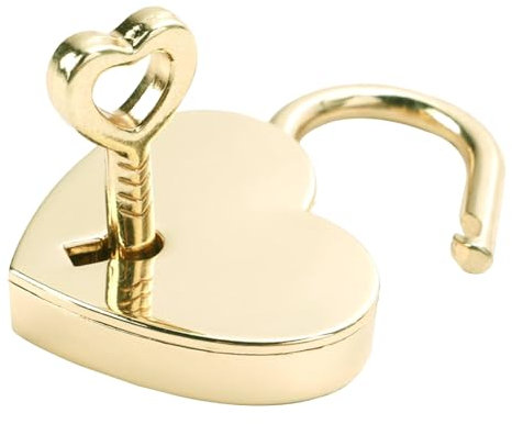 Kleines Herzschloss,Liebesschloss,Herzschloss,Schloss Mit Schlüsseli,Herz Vorhängeschloss,Mini Vintage Liebesherz,Schlüsse Heart Locker,Liebesschlösser,für Tagebuch,Schmuck Aufbewahrungsbox