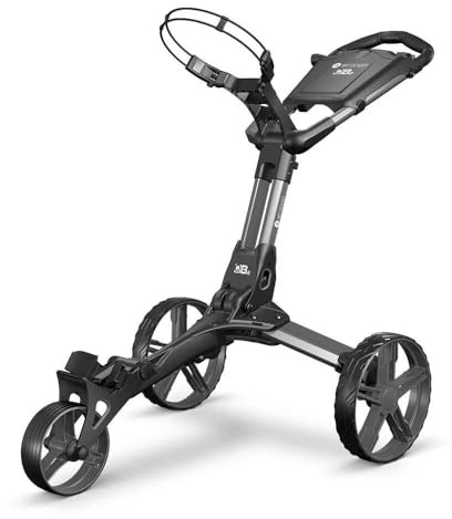 Motocaddy QB2 Golf Push Cart 2026 – Compact 2-Step Folding 3 Wheel Golf Push Cart, Lightweight Walking Golf Cart for Golf Bags, Easy Push Golf Caddy with Adjustable Handle & Storage