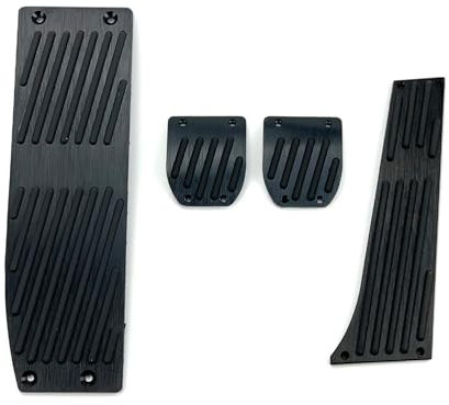 Voiture Repose-pieds Pédale Pour BMW Série 3 5 E30 E32 E34 E36 E38 E39 E46 E87 E90 E91 Pour X5 Pour X3 Z3 Aluminium Voiture Repose-pieds Pédale Carburant Gaz Frein Pédales Plaque Repos Pédales(Drill M