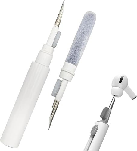 EarBud Cleaning Kit, 3 in 1 New Generation EarBud Cleaner, Portable EarBuds Cleaning Kit, Multifunctional Earbuds Clean Pen with Metal Tip,for Bluetooth Earphones Keyboards Phone Case Dust Removal.