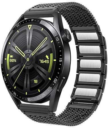 SNHHNSW 22mm Magnetband für Uhr GT 4 3 Pro 46mm 2e Ultimate Edelstahlarmband für Ausrüstung S3 45 mm Milanese Gurt Wachbands