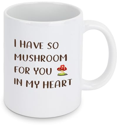 Hroanc Mushroom Gifts Ceramic Mug Mushrooms Gifts for Mushroom Lovers Graduation Presents for Women Men Plant Lovers Romantic Gift for Couples Friends Useful Gift for Christmas Birthday Xmas Easter