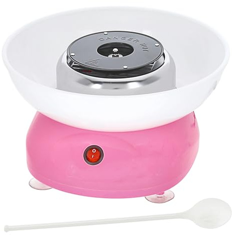 Macchina per zucchero filato | rosa bianco 27 x 16 cm plastica | Cotton Candy annuale | Utensile da cucina per zucchero